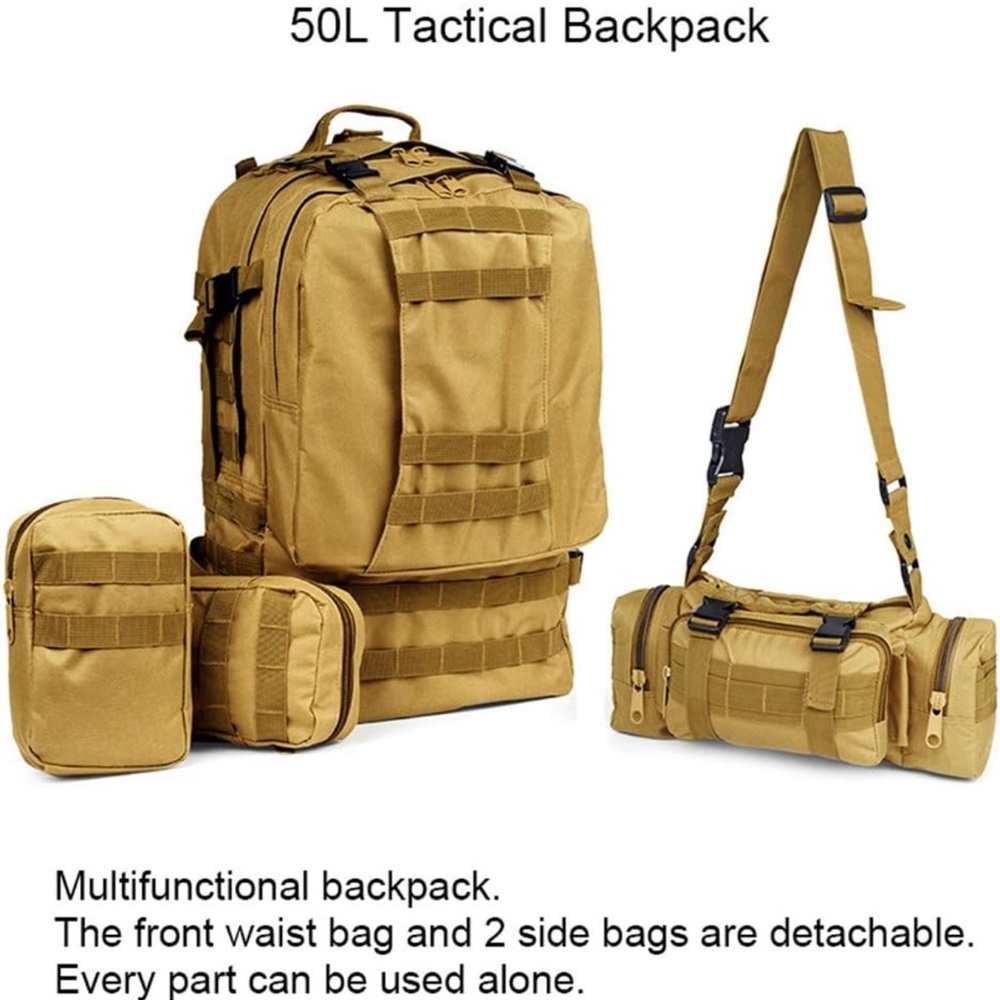 Camouflage Tactical Backpack For Men View 4